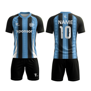 Maillot de football blanc à impression numérique, séchage rapide, col rond, pour adulte, maillot de foot professionnel - Product Image 3