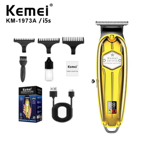 เครื่องตัดผม Kemei KM-i5s สำหรับดูแลเส้นผมส่วนบุคคล แบตเตอรี่ 1400mAh กำลังไฟ 5W หน้าจอ LCD พกพาสะดวก ใช้ได้ทั้งในบ้านและร้านตัดผม - Product Image 1