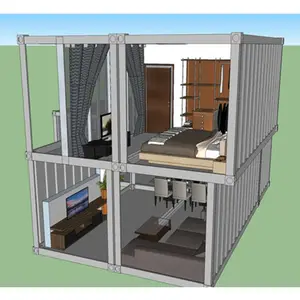Vorgefertigte Metall fertige Cottages winzige tragbare Wohn container Haus Casas modulare Fertighäuser Preis