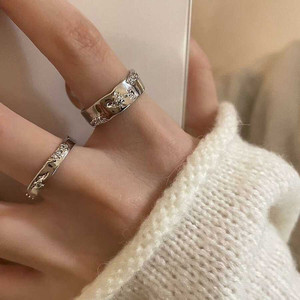 Vendita calda all'ingrosso di moda croce teschio farfalla anelli Vintage elegante romantici intarsio gioielli per donne ragazze eternità - Product Image 1