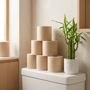 Toallas de Papel Blancas Suaves de 1 Capa Certificadas, Rollo Jumbo de Alta Capacidad para Uso Doméstico y Comercial, Universal para Baño - Product Image 1