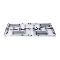 Oeytree Ensemble table et chaises de camping très vendu au prix d'usine Table en aluminium pliante avec logo personnalisé pour la salle à manger