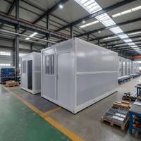 Maison conteneur pliable, maison préfabriquée mobile, mini-maison préfabriquée, maison modulaire préfabriquée pliable