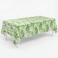Nappe jetable imperméable et anti-taches, motif feuilles imprimé style nordique, pour hôtels, tables de café et de salle à manger