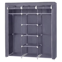Fabricants Armoire de rangement en tissu simple et armoire pliante pratique vente en gros