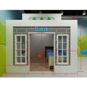 Aire de jeux intérieure petite taille, équipement de ville, maison de jeux de rôle, pour enfants, bon marché - Product Image 5