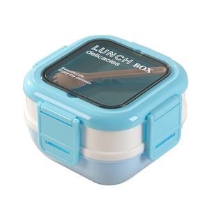 صندوق غداء معزول من الفولاذ المقاوم للصدأ 304 صالح للاستخدام في الميكروويف، حاوية طعام للموظفين مع خاصية الحفاظ على الطعام طازجاً للمكتب - Product Image 1