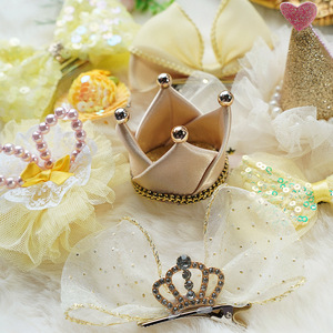 Accesorios para el Cabello de Mascotas, Gatos y Perros, Lindo Lazo para el Cabello de Princesa, Amarillo, Marzis, Yorkshire, FJ007 - Product Image 5