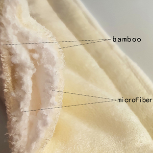 Doublure en coton chanvre Super absorbants, 1 pièce, <span class=keywords><strong>couche</strong></span>-culotte en tissu pour bébé, insertion de charbon de bambou et microfibre - Product Image 3