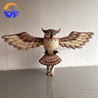 Modèle de hibou gonflable simulé pour exposition extérieure Chenghuang, avec ventilateur intégré, pompe à air électrique, impression numérique, 4-12 pieds