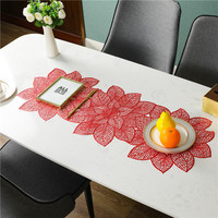 Napperon de table élégant d'accessoires de cuisine faits sur commande de luxe pour la table de salle à manger de réception de mariage de vacances