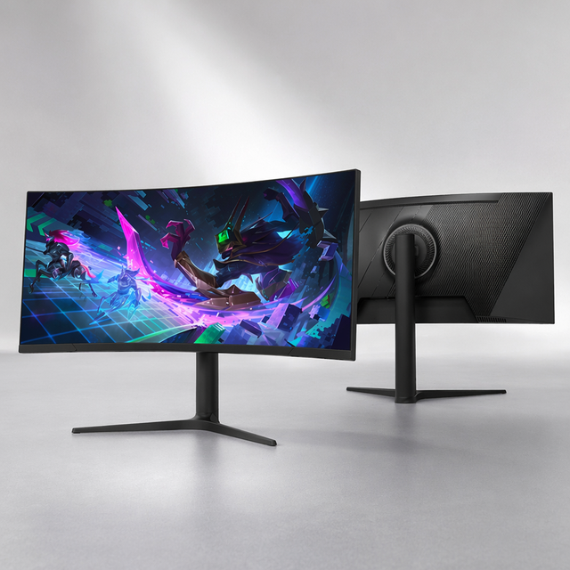34" 4K UHD Curved Gaming Monitor 180Hz 1ms IPS 100% SRGB DP for Centralized Command Centers and Network Security Operations