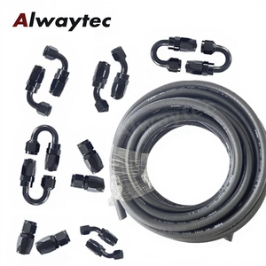 Conjunto de manguera de goma de aire hidráulico Industrial manguera de línea de combustible diésel de Gas de gasolina Clip de alambre de tubo de goma Flexible negro - Product Image 1