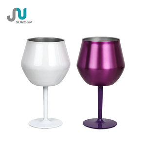 Gobelet à vin portable en acier inoxydable détachable de 400 ml pour pique-nique et voyage, base anti-chute, sans BPA - Product Image 2