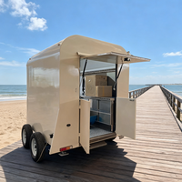 Chariot de nourriture mobile Remorque alimentaire avec cuisine complète BBQ Rolling Bar Horse Trailer