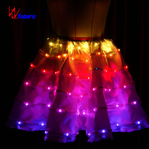 <span class=keywords><strong>Jupe</strong></span> <span class=keywords><strong>tutu</strong></span> LED haute luminosité pour <span class=keywords><strong>femme</strong></span>, mini-robe sexy en tulle, rechargeable, lumineuse pour soirée rave, <span class=keywords><strong>carnaval</strong></span>, spectacle sur scène - Product Image 3