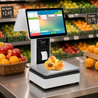 Terminal de point de vente intelligent 15,6 pouces tout-en-un avec balance, imprimante et logiciel SDK pour restaurants et commerces de détail