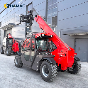 Manipulador Telescópico Diésel, Minicargador Telescópico con Ruedas, Multiherramienta, Multifunción, para Terrenos Accidentados, Hidráulico, Elevación de 7 m - Product Image 1