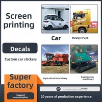 Autocollants personnalisés en PVC pour sérigraphie OEM, garantie 3 ans, bandes graphiques à usage unique pour carrosserie de véhicules poids lourds