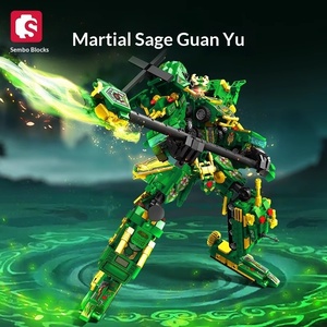 103334-5 Robot Mecha Zhao Yun Guan Yu Lu Bu Giocattolo da Costruzione in Plastica ABS Regalo per Ragazzi - Product Image 5