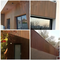 Panel Dinding Eksterior ASA WPC Co-Extruded Tahan Api dan Tahan Air untuk Vila, Rumah Rakitan Sendiri, Kawasan Wisata, dan Kamar Mandi