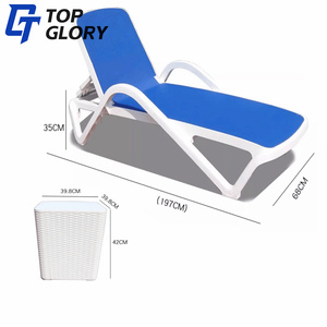 Tg Nhà Máy Giá ngoài trời khách sạn ghế tắm nắng giường bãi biển không thấm nước hồ bơi ghế trong hồ bơi - Product Image 5