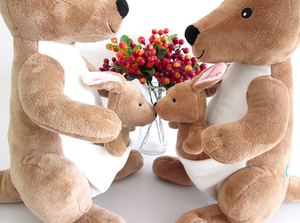 Cartoon Cute Baby Mom Animal Kangaroo <span class=keywords><strong>peluche</strong></span> simpatici animali di <span class=keywords><strong>peluche</strong></span> <span class=keywords><strong>peluche</strong></span> Kangaroo regali per la festa della mamma - Product Image 6