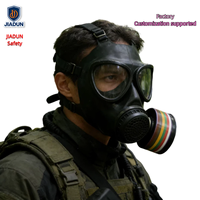 Masque facial intégral tactique anti-gaz, masque de survie nucléaire et chimique pour gaz, vapeurs, produits chimiques, peinture au pistolet, poussière, rénovation