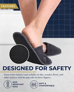 Zapatillas de dormitorio con espuma viscoelástica para hombre, zapatillas de viaje, hogar y Hospital, novedad de 2023