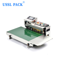 FR1800 Brede transportband roestvrijstalen continue sealmachine voor graan, ontbijtgranen, droge goederen, landbouw, desktop, automatische continue sealmachine
