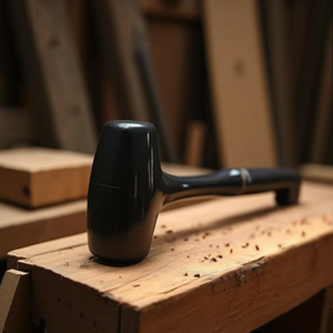 Ttake Monolithic Mallet <b>Hammer</b> 5089 Black Handle For Woodworking And Chiseling - Product Image 2