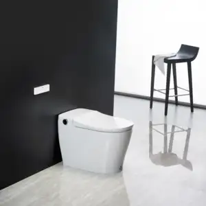 DB80 wc intelligente automatico in ceramica allungato bidet wc intelligente wc aperto con funzione di pulizia automatica