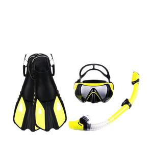 Masque de plongée en verre trempé durable pour plongée transfrontalière, ensemble de plongée trois-en-un, lunettes de plongée Gaojing <span class=keywords><strong>et</strong></span> palmes pour la plage - Product Image 3