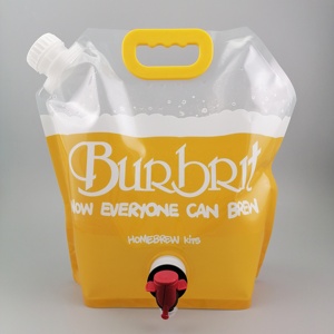 1 <span class=keywords><strong>gallon</strong></span> nước giải khát uống Túi doypack sinh thái thân thiện 5L đứng lên túi vòi với tap Dispenser cho bia rượu vang - Product Image 6