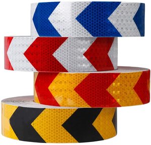 Cảnh Báo Dễ Thấy Ban Đêm Cảnh Báo An Toàn Phản Quang Băng Dán Mũi Tên, Mũi Tên Phản Quang Băng An Toàn Định Hướng Màu Vàng - Product Image 3