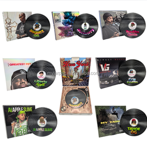 Wholesale Price New Design <strong>Snacks</strong> Food Packaging 3.5g 7g 14g Holographic Spot UV Finish 8th Vinyl Record Mylar <strong>Bags</strong> with Boxes - Product Image 1