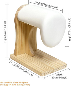 Planche à repasser pour tailleur avec housse en coton rembourrée, base robuste en pin, pour usage domestique et studio de couture - Product Image 3