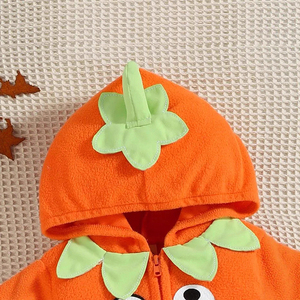 <span class=keywords><strong>Disfraz</strong></span> de <span class=keywords><strong>calabaza</strong></span> de bebé TONWHAR para Halloween Cosplay Unisex de manga larga con capucha Onesie - Product Image 4