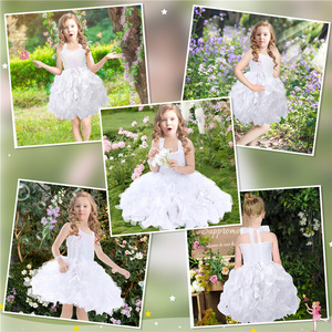 Costume d'Halloween pour enfants sur mesure OEM, robe de princesse à paillettes en spirale double couche pour filles, tenue de scène - Product Image 3
