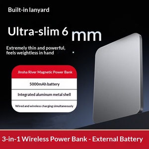 Cargador Inalámbrico Magnético de Aleación de Aluminio Ultrafino de 6 mm con Certificación 3C, <span class=keywords><strong>Banco</strong></span> de Energía para Ip117/IP116, 15W, Tres en Uno - Product Image 5