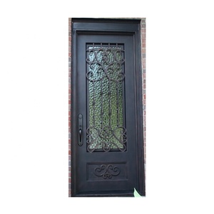 Porte intérieure d'entrée en fer forgé de dernière conception à coupure thermique - Product Image 3