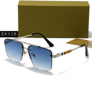 Gafas de Sol Unisex Nuevas 2026, Moda Clásica, Estilo <span class=keywords><strong>Caballero</strong></span>, Metal, Tendencia, Gafas <span class=keywords><strong>para</strong></span> Conducir, Viajar, Casuales, 24116 - Product Image 3