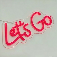Letras Iluminadas de Neón para Exteriores, Tablero de Acrílico/PVC, IP65 Impermeable, Enchufe de Corriente Alterna, Multicolor, Control Manual, Eventos en el Hogar