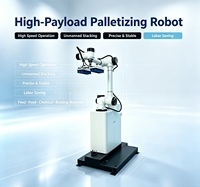 Bras robotique collaboratif flexible pour la palettisation sur ligne de production, manutention automatique