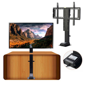 Wholesale 42''-70'' Height Adjustable Motorized Vertical <b>TV</b> Lift Remote Control Smart System Stable Single Column Heavy-Duty Str - Product Image 3