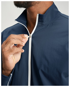 Vestes de sport de loisirs pour hommes RUIQUWIN en gros, légères, respirantes, écologiques, à séchage rapide, avec fermeture éclair et col montant - Product Image 4