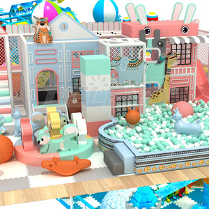 Equipo de juegos infantiles para interiores, <span class=keywords><strong>parques</strong></span> de entretenimiento, gran parque comercial de trampolín interior para niños - Product Image 4