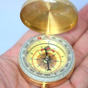 Brújula de Latón y Cobre Geológica, Retro, Luminosa, para Viajes, Senderismo y Camping, Regalo, Brújulas de Nivel - Product Image 3