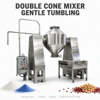 Mélangeur industriel en forme de W pour la transformation de poudres, destiné aux poudres cosmétiques, aux additifs alimentaires, au sucre, au sel et aux poudres fines