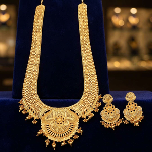 Wholesale 14K 18K 24K Gold Plated Long Necklaces, Indian Wedding Jewelry sets, Traditional <b>Bridal</b> jewelry Set, Fashion Jewelry. - Product Image 4
